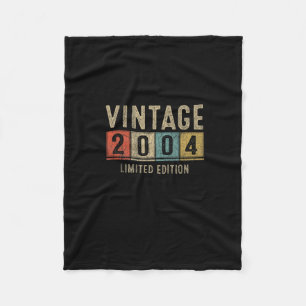 Vintage 2004 Limited Edition Made In 2004 19th Bir Fleece Blanket