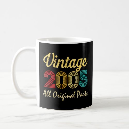 Vintage 2005  17 Years Old Men And Women 17th Birt Coffee Mug