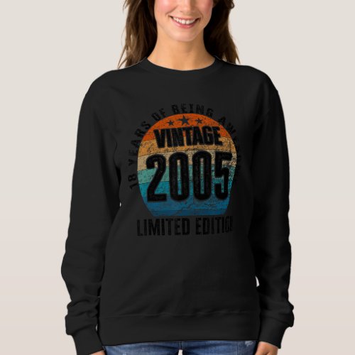 Vintage 2005 Legendary Limited Edition 18 Year Old Sweatshirt
