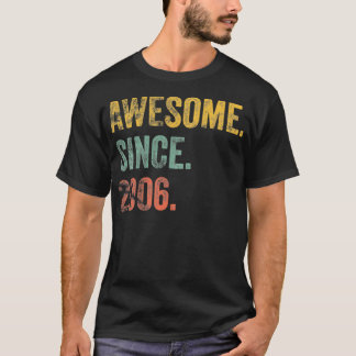 Vintage 2006 16th Birthday Awesome Since 2006 T-Shirt