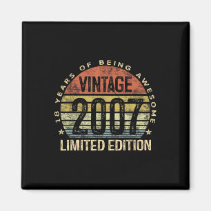 Vintage 2007 Limited Edition 18-year-old Gifts 18t Magnet