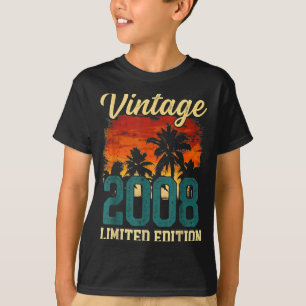Vintage 2008 Limited Edition 18th Birthday 18 Year T-Shirt