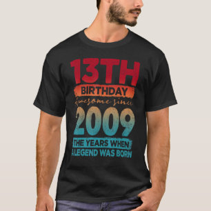 Vintage 2009  2009 13 Years Old 13th Birthday 1 T-Shirt