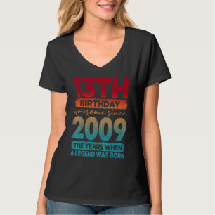 Vintage 2009 2009 13 Years Old 13th Birthday 1 T-Shirt
