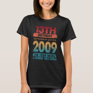 Vintage 2009  2009 13 Years Old 13th Birthday T-Shirt