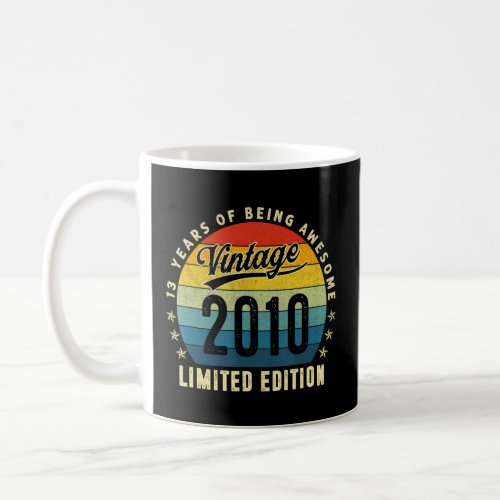 Vintage 2010 Limited Edition 13th Birthday 13 Year Coffee Mug
