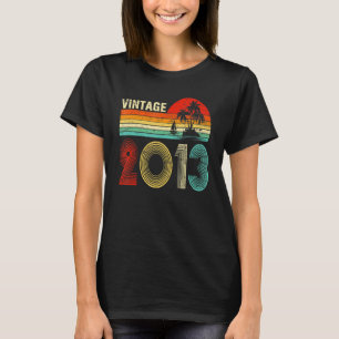 Vintage 2013 10 Years Old for Boys Girls 10th Bir T-Shirt