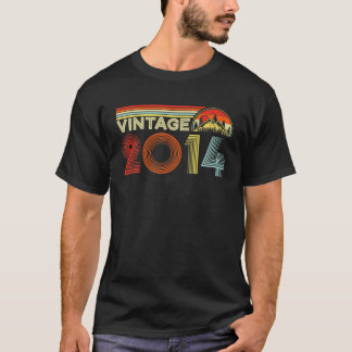 Vintage 2014 7 Years Old Retro Boys And Girls 7Th T-Shirt