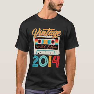 Vintage 2014 Awesome 8 Years Old Retro 8Th Birthda T-Shirt
