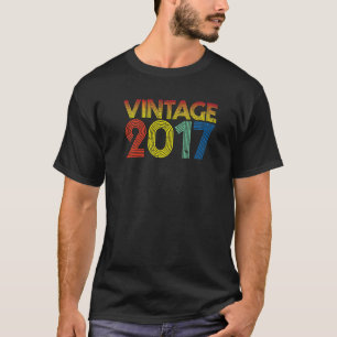 Vintage 2017 5th Birthday Kids Boys & Girls 5 Year T-Shirt