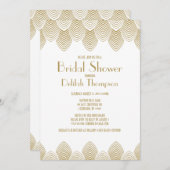 Vintage 20's Art Deco Bridal Shower Invitation (Front/Back)