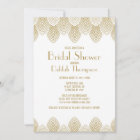 Vintage 20's Art Deco Bridal Shower Invitation