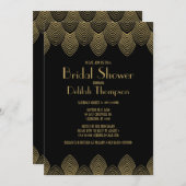 Vintage 20's Art Deco Bridal Shower Invitation (Front/Back)