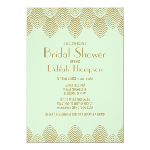 Art Deco Bridal Shower Invitations 8