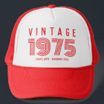Vintage 20th 30th 40th 50th 60th Birthday Party Trucker Hat<br><div class="desc">Vintage 20th 30th 40th 50th 60th Birthday Party Trucker Hat</div>