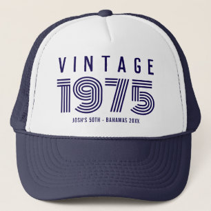 Vintage 20th 30th 40th 50th 60th Birthday Party Trucker Hat
