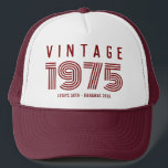 Vintage 20th 30th 40th 50th 60th Birthday Party Trucker Hat<br><div class="desc">Vintage 20th 30th 40th 50th 60th Birthday Party Trucker Hat</div>