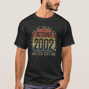 Vintage 20th Birthday October 2002 20 Years Old  1 T-Shirt