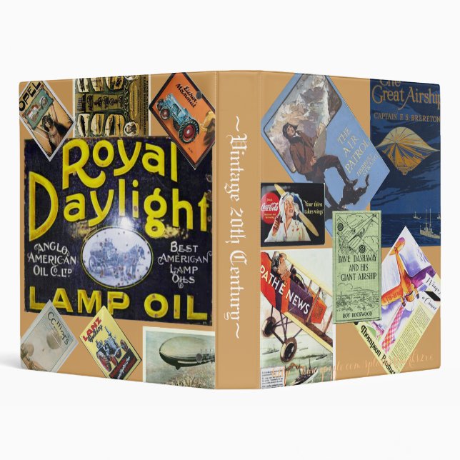 "Vintage 20th Century" 3 Ring Binder (Background)