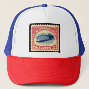 Vintage 24c Inverted Jenny Trucker Hat