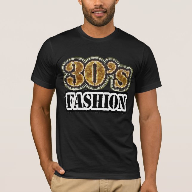 Vintage 30's Fashion - T-Shirt (Front)
