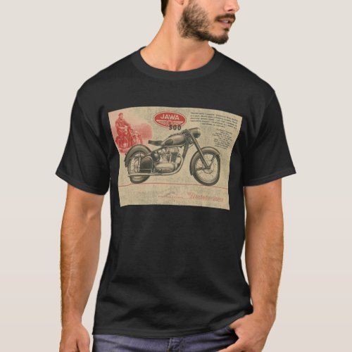 Vintage 30s Jawa Motorcycle Europe Ad T_Shirt