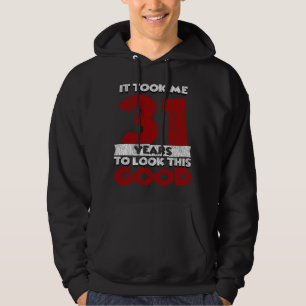 Vintage 31 Years Old Funny 31st Birthday Gift Hoodie