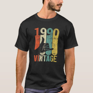 Vintage 31St Birthday Shaka 1990 Surfing Sign Retr T-Shirt