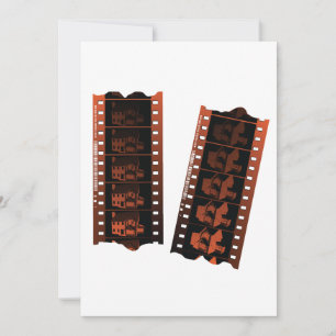 Vintage 35mm Negative Film Strip Invitation