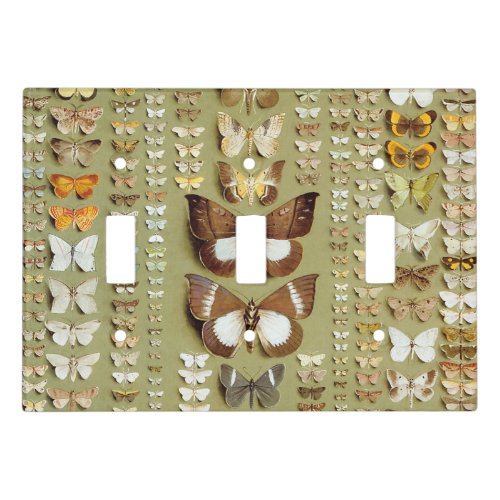 Vintage 374 moths of New Guinea Light Switch Cover