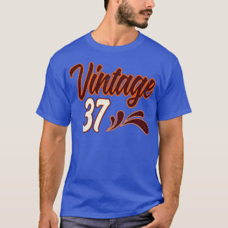 Vintage 37 Years Old Birthday T-Shirt
