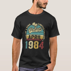 Vintage 38 Years Old April 1984 Decorations 38Th B T-Shirt