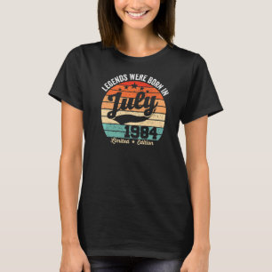 Vintage 38th Birthday Legends Were Born In July 19 T-Shirt
