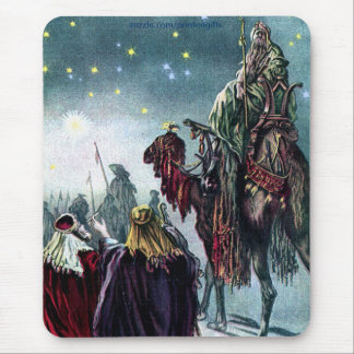 Vintage 3 Kings & Star of Bethlehem Mouse Pad