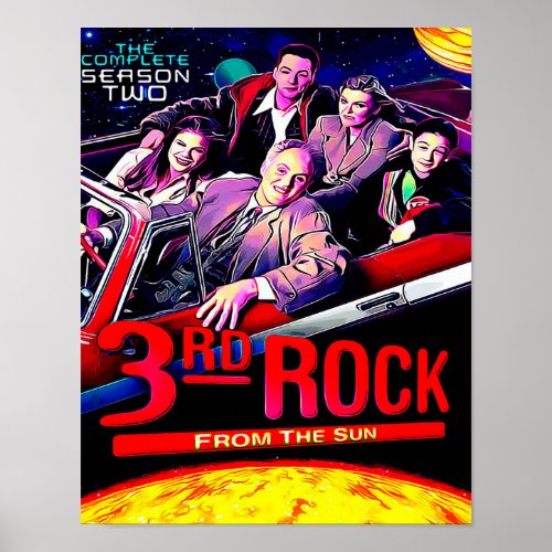 Vintage 3rd Rock From The Sun Poster