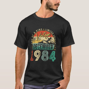 Vintage 40 Years Old Gift Funny December 1984 Bday T-Shirt
