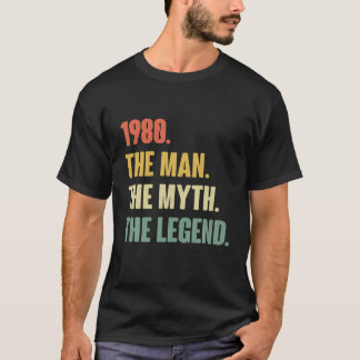 Vintage 41St 1980 Birthday - Gift For 41 Year Old T-Shirt