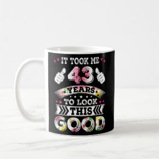 Vintage 43 forty three Years Old Happy 43rd Birthd Coffee Mug