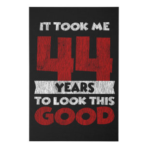 Vintage 44 Years Old Funny 44th Birthday Gift Faux Canvas Print