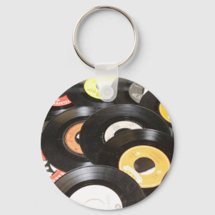 Vintage 45rpm Records Keychain