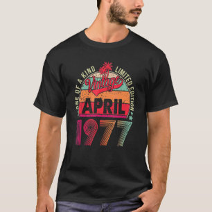 Vintage 45th Birthday Awesome Since April 1977 1 T-Shirt