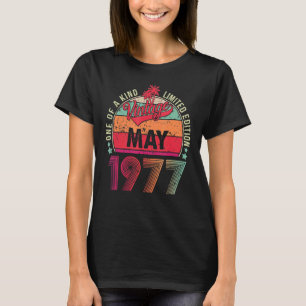 Vintage 45th Birthday Awesome Since May 1977 1 T-Shirt