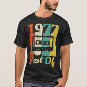 Vintage 45th Birthday Cassette 1977 Retro Best Of  T-Shirt