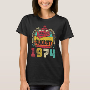 Vintage 48th Birthday Awesome Since August 1974 Ep T-Shirt