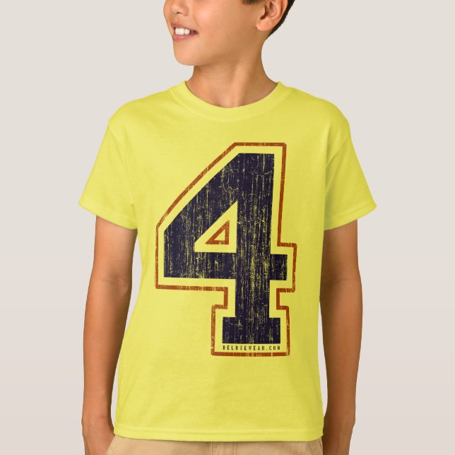Vintage #4 (for all apparel) T-Shirt (Front)