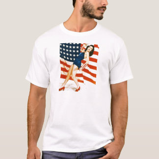 Vintage 4 th of July Pinup T-Shirt