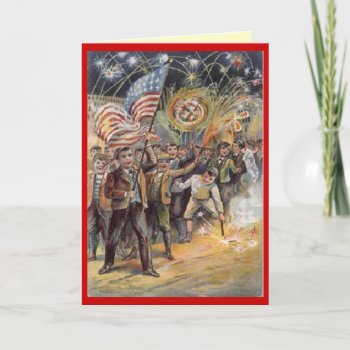 Vintage 4th Of July Card by archemedes at Zazzle