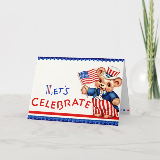 Vintage 4th of July Card (Front)