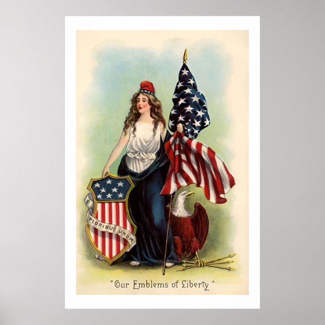 Vintage 4th Of July classic Poster (Front)