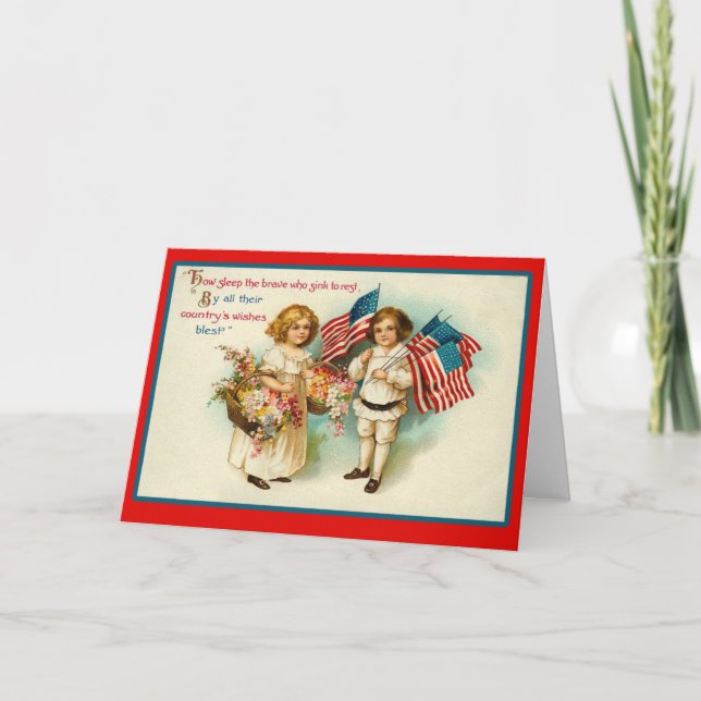 Vintage 4th of July Greeting Cards (Front)